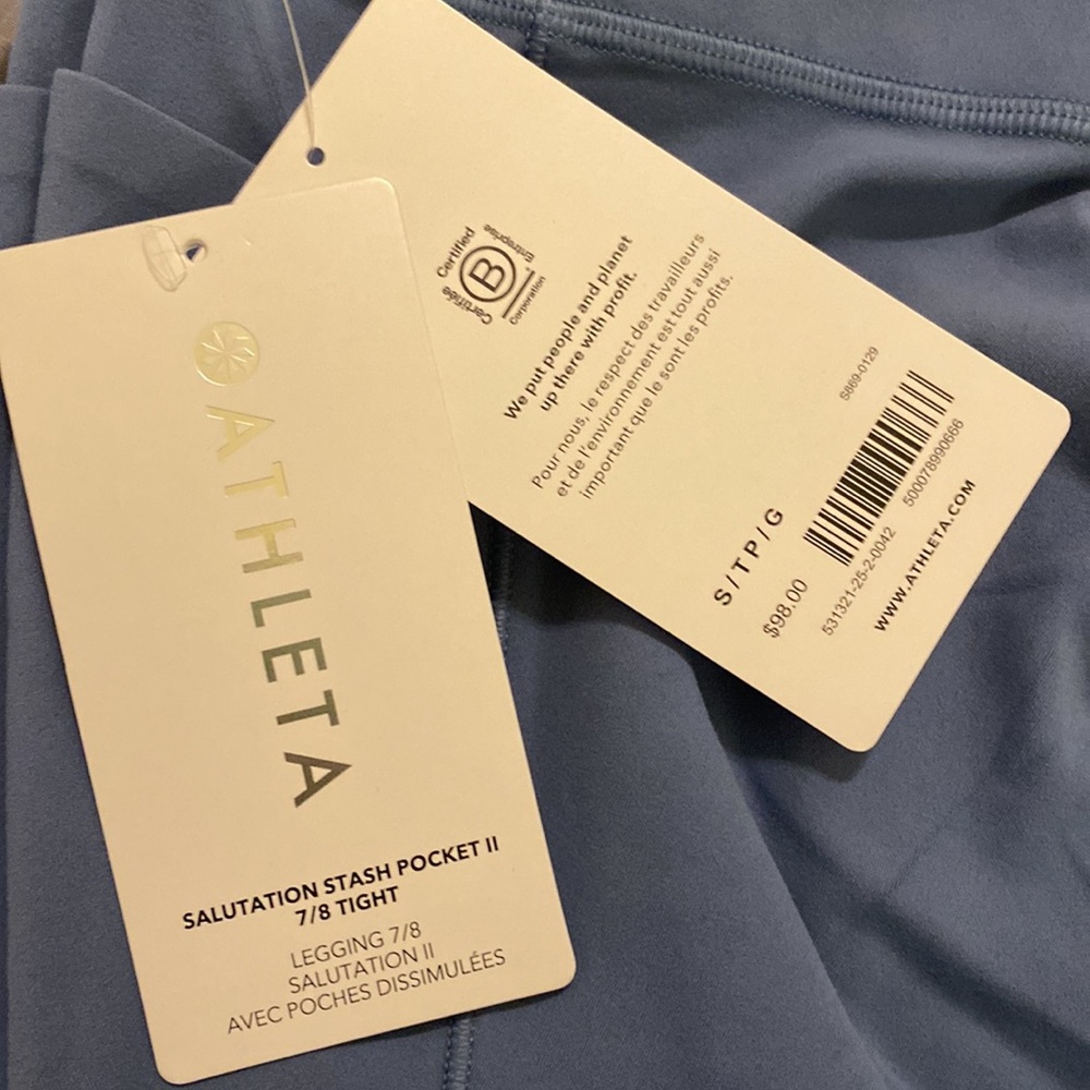 Athleta Salutation Stash Pocket II 7/8 Tight - Picture 6 of 9